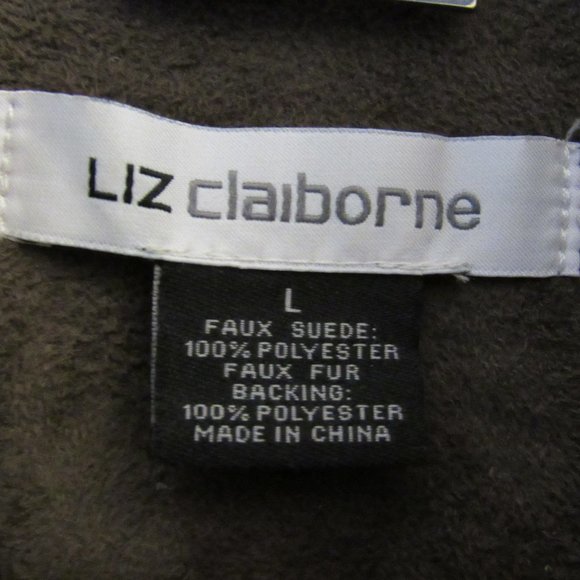 Liz Claiborne Faux Suede Jacket Size L - Picture 4 of 11